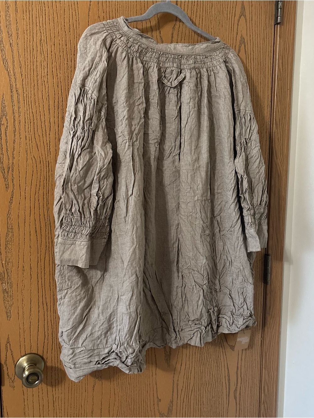 Magnolia Pearl Eliza Linen Top in Stalk NWT O/S Rare lagenlook - Picture 3 of 5